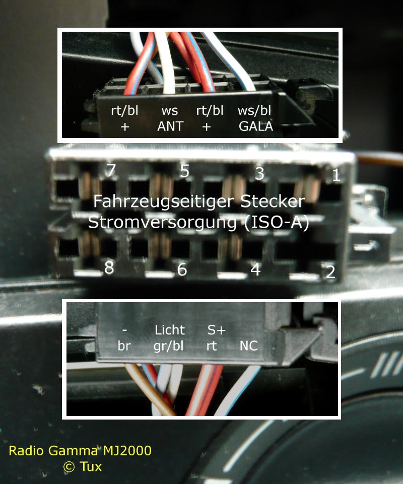 Audicabrio.info ISO Stecker Belegung